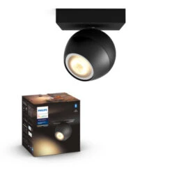 Philips Hue Buckram Opbouwspot 1x5W Zwart Excl. Switch En Bluetooth
