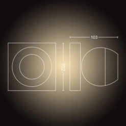 Philips Hue Buckram Opbouwspot 1x5W Zwart Excl. Switch En Bluetooth -InterieurKunst Verkoopwinkel 123 25512