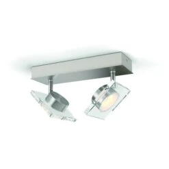 Philips Golygon Duobalk Met Geïntegreerde LED 2x 4,5 W Inox
