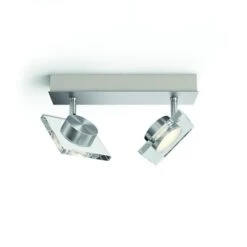 Philips Golygon Duobalk Met Geïntegreerde LED 2x 4,5 W Inox -InterieurKunst Verkoopwinkel 123 25547