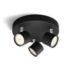 Philips Opbouwspot Star 3-lichts Zwart -InterieurKunst Verkoopwinkel 123 25557