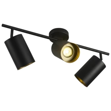 GAMMA Opbouwspots Genova 3-lichts Zwart 2 GAMMA Opbouwspots Genova 3-lichts Zwart - Afbeelding 2