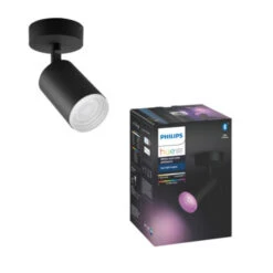 Philips Hue Opbouwspot Fugato Zwart