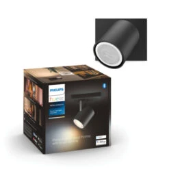 Philips Hue Runner Opbouwspot 1x5W Zwart Excl. Switch En Bluetooth