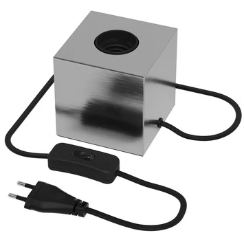 Calex E27 Tafellamp-voet Met Schakelaar Max.1x40W 1,8M Snoer, Satijn Nikkel 1 Calex E27 Tafellamp-voet Met Schakelaar Max.1x40W 1,8M Snoer, Satijn Nikkel