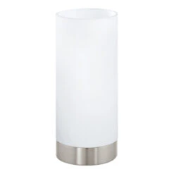 EGLO Tafellamp Damasco Nikkel/glas