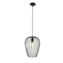 EGLO Hanglamp Newtown E27 Zwart