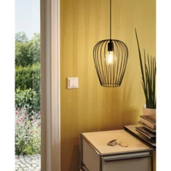 EGLO Hanglamp Newtown E27 Zwart -InterieurKunst Verkoopwinkel 123 25790