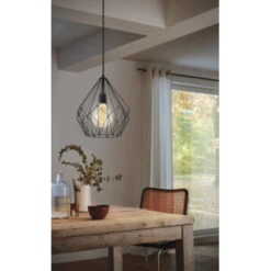 EGLO Hanglamp Carlton E27 Zwart -InterieurKunst Verkoopwinkel 123 25863