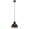 EGLO Hanglamp Truro E27 Zwart/koper