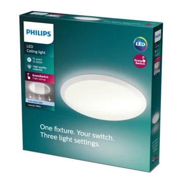 Philips Plafonnière Canaval SceneSwitch Met Geïntegreerd LED 2 Philips Plafonnière Canaval SceneSwitch Met Geïntegreerd LED - Afbeelding 2
