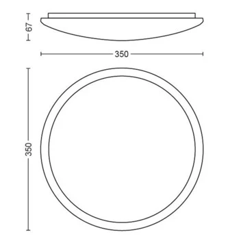 Philips Plafonnière Canaval SceneSwitch Met Geïntegreerd LED 4 Philips Plafonnière Canaval SceneSwitch Met Geïntegreerd LED - Afbeelding 4