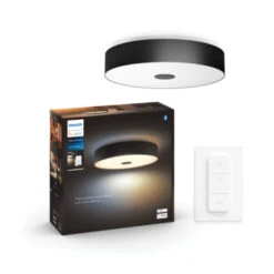 Philips Hue Fair Plafonniere 1x39W Zwart Incl. Switch En Bluetooth