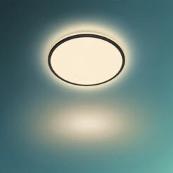 Philips Plafonnière Ozziet Zwart 1x18w -InterieurKunst Verkoopwinkel 123 26418