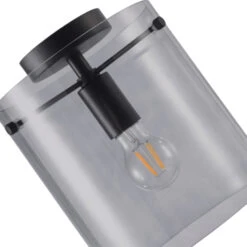 GAMMA Plafondlamp Hugo E27 Zwart -InterieurKunst Verkoopwinkel 123 26433