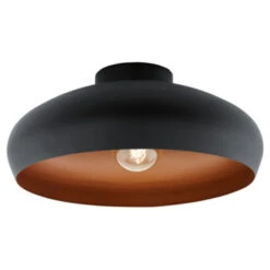 EGLO Plafondlamp Mogano Zwart/koper