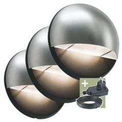 Ludeco Buitenlamp Aron Startersset Grijs 3 Stuks