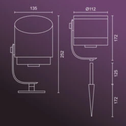 Philips Hue Outdoor Lily Spot XL Extension -InterieurKunst Verkoopwinkel 123 27076