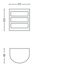Philips Wandlamp Python Met Geïntegreerde LED 6W 600 Lumen Inox -InterieurKunst Verkoopwinkel 123 27132