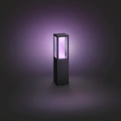 Philips Hue Outdoor Tuinsokkel Impress Zwart -InterieurKunst Verkoopwinkel 123 27135