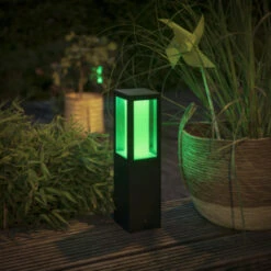 Philips Hue Outdoor Tuinsokkel Impress Zwart -InterieurKunst Verkoopwinkel 123 27138