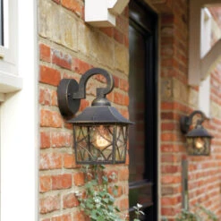 Philips Buitenlamp Cambridge Zwart/goud Down -InterieurKunst Verkoopwinkel 123 27148