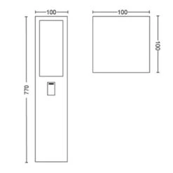 Philips Hue Outdoor Tuinpaal Impress Zwart -InterieurKunst Verkoopwinkel 123 27186