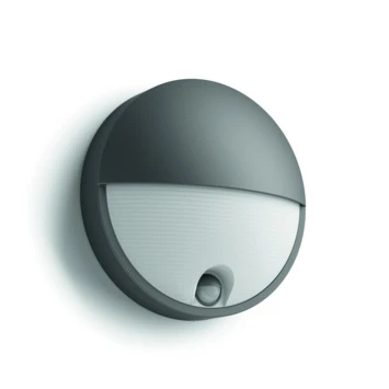 Philips Wandlamp Capricorn Met Bewegingsmelder Met Geïntegreerde LED 6W 600 Lumen Antraciet 1 Philips Wandlamp Capricorn Met Bewegingsmelder Met Geïntegreerde LED 6W 600 Lumen Antraciet