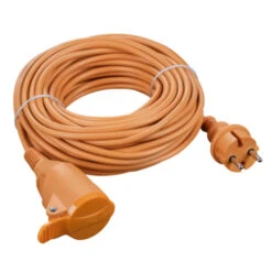 Handson Verlengsnoer Oranje 2x1,5mm 20 Meter -InterieurKunst Verkoopwinkel 123 2736