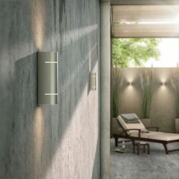 Philips Wandlamp Sunset Met Geïntegreerde LED 2x1W 200 Lumen Inox 2 Philips Wandlamp Sunset Met Geïntegreerde LED 2x1W 200 Lumen Inox - Afbeelding 2