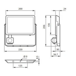 Philips LED Straler Met Met Bewegings- En Dag/nachtsensor 50 W -InterieurKunst Verkoopwinkel 123 27447