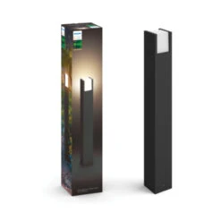 Philips Hue Outdoor Tuinpaal Fuzo Zwart