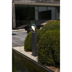 Lutec Sokkellamp LED Fele Grijs Met Geïntegreerde LED Lichtbron -InterieurKunst Verkoopwinkel 123 27589