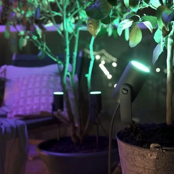 Philips Hue Lily Startset Prikspot 3x8W Zwart 5 Philips Hue Lily Startset Prikspot 3x8W Zwart - Afbeelding 5