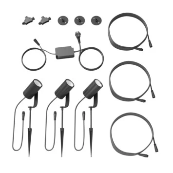 Philips Hue Lily Startset Prikspot 3x8W Zwart 9 Philips Hue Lily Startset Prikspot 3x8W Zwart - Afbeelding 9