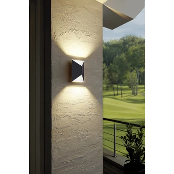 EGLO Wandlamp Predazzo Antraciet/wit 2 EGLO Wandlamp Predazzo Antraciet/wit - Afbeelding 2