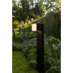 Lutec Tuinpaal Cuba Zwart Met Geïntegreerd LED Lamp -InterieurKunst Verkoopwinkel 123 27819