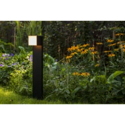 Lutec Tuinpaal Cuba Zwart Met Geïntegreerd LED Lamp -InterieurKunst Verkoopwinkel 123 27820