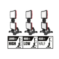 SKIL 20V LED Dubbele Bouwlamp / Werklamp 3157CA Met 3 Lichtstanden (zonder Accu) -InterieurKunst Verkoopwinkel 123 27963