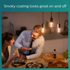 Philips LED Peer E27 15W Filament Smoky Niet Dimbaar -InterieurKunst Verkoopwinkel 123 28097