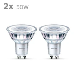 Philips LED Spot GU10 50W 2 Stuks Wit Niet Dimbaar