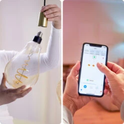 WiZ Connected LED Giant Peer E27 25W Filament Gold Koel Tot Warmwit Licht Dimbaar -InterieurKunst Verkoopwinkel 123 28329