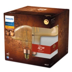 Philips LED Giant Mushroom E27 30W Filament Goud Dimbaar