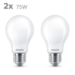 Philips LED Peer E27 75W 2 Stuks Mat Niet Dimbaar