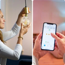 WiZ Connected LED Globe E27 60W Filament Helder Koel Tot Warmwit Licht Dimbaar -InterieurKunst Verkoopwinkel 123 28434