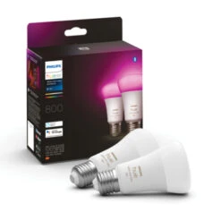 Philips Hue E27 9w White & Color 2 Pack