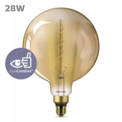 Philips LED Giant Globe E27 25W Filament Goud Niet Dimbaar