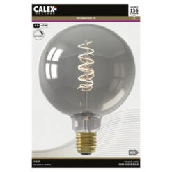 Calex LED-filament Globe 125mm E27 4W Titanium Dimbaar