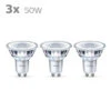 Philips LED Spot GU10 50W 3 Stuks Niet Dimbaar