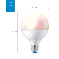 WiZ Connected LED Globe E27 75W Mat Kleur Licht Dimbaar 12 WiZ Connected LED Globe E27 75W Mat Kleur Licht Dimbaar -InterieurKunst Verkoopwinkel 123 28646